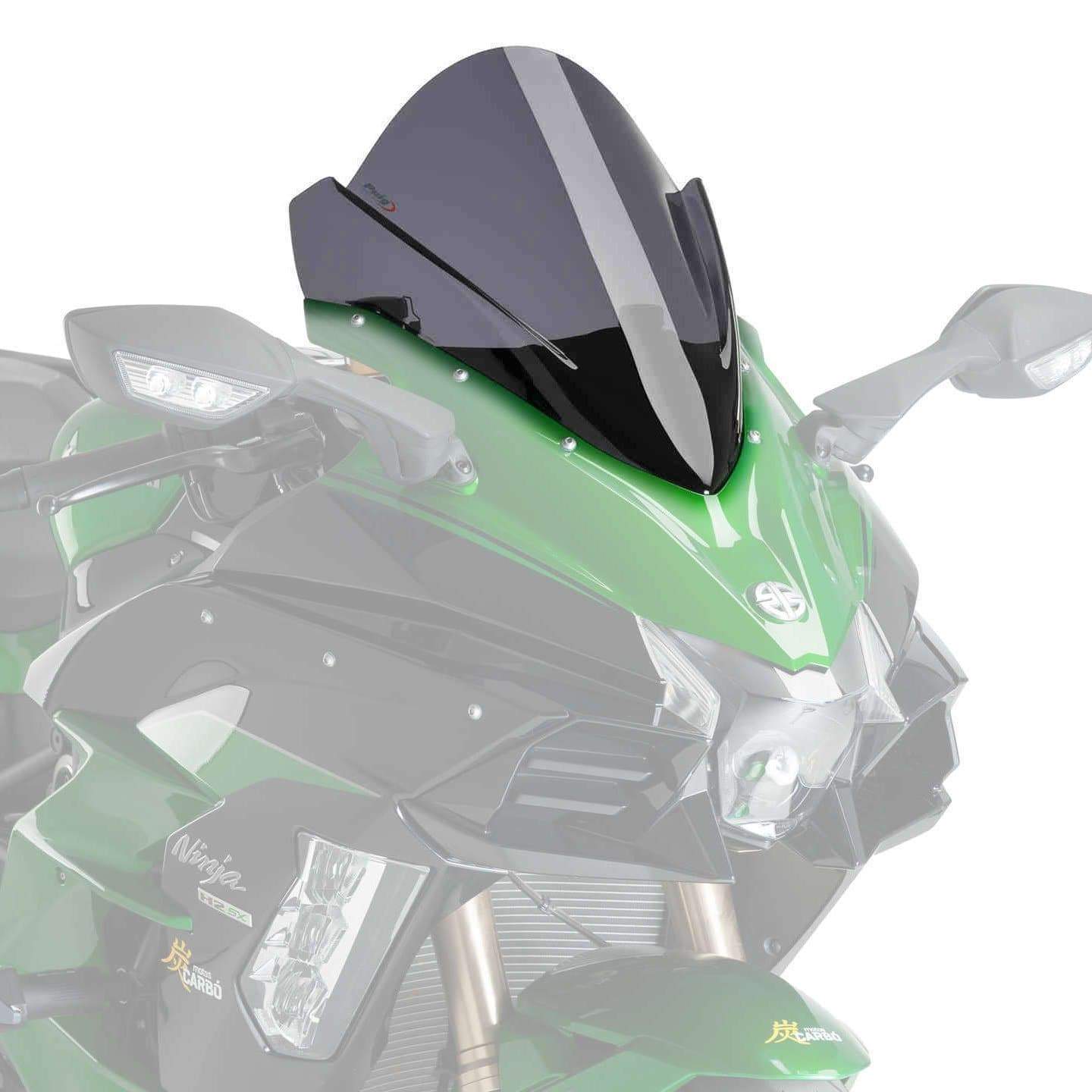 Puig Racing Screen | Dark Smoke | Kawasaki Ninja H2 SX 2018>2022 -  Shop name