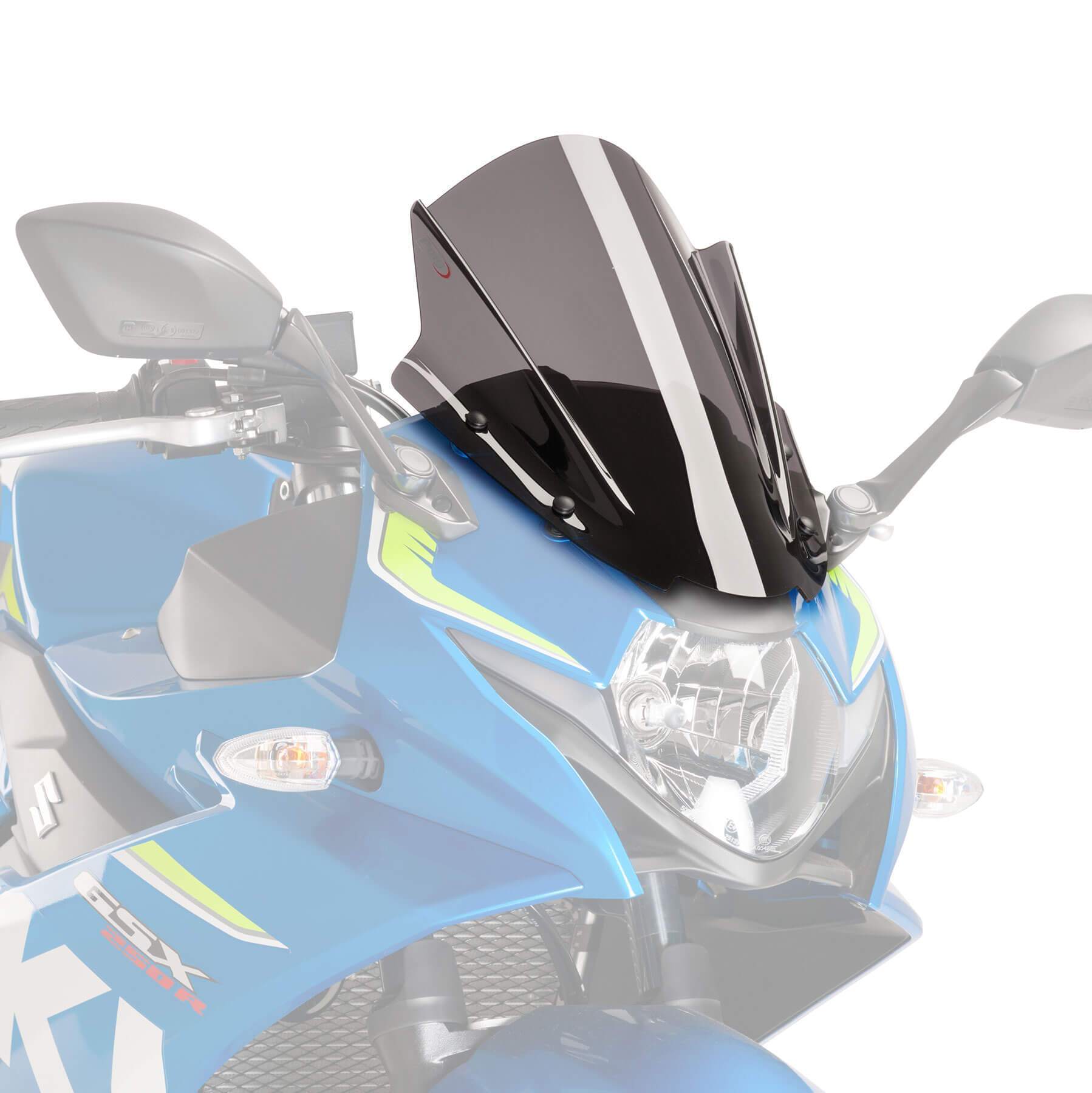 Puig Racing Screen | Dark Smoke | Suzuki GSX-R250 2017>Current-M9722F-Screens-Pyramid Motorcycle Accessories