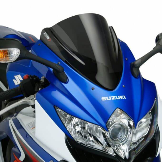 Puig Racing Screen | Dark Smoke | Suzuki GSX-R600 2008>2010-M4629F-Screens-Pyramid Motorcycle Accessories