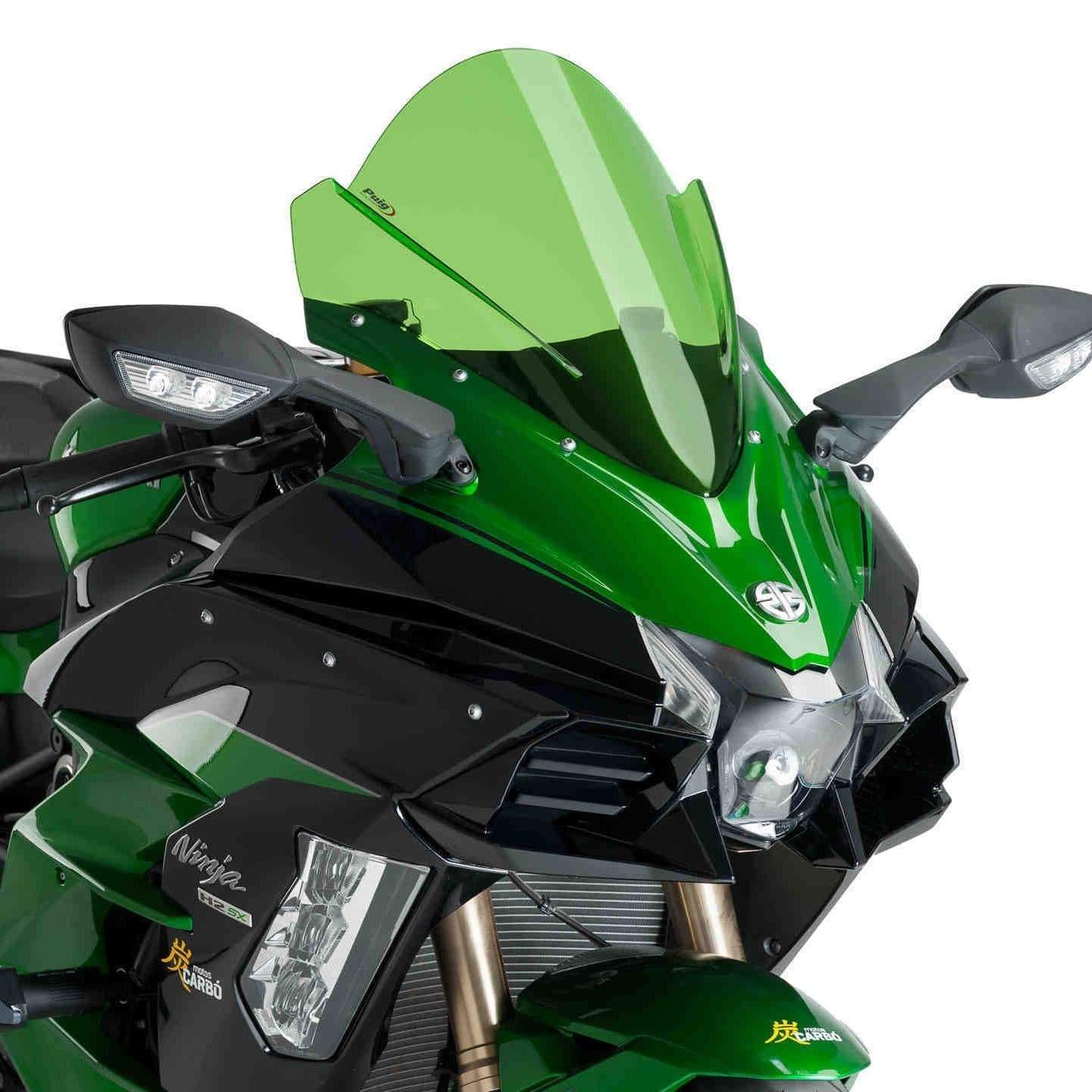 Puig Racing Screen | Green | Kawasaki Ninja H2 SX 2018>2022 -  Shop name
