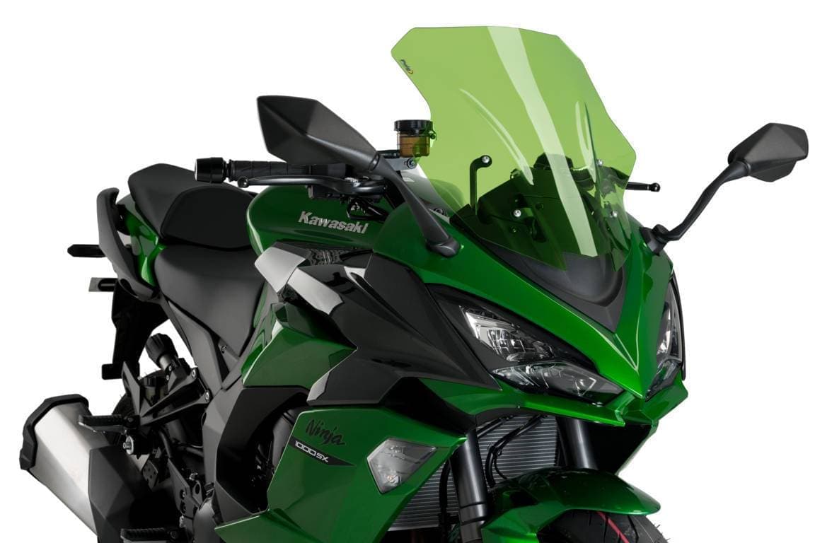 Puig Racing Screen | Green | Kawasaki Z 1000 SX 2011>2019-M20471V-Screens-Pyramid Motorcycle Accessories