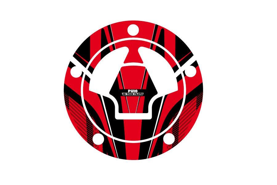Puig Radikal Fuel Cap Cover | Red | Kawasaki Ninja ZX-6R 2006>2017-Tank Protection-Pyramid Motorcycle Accessories