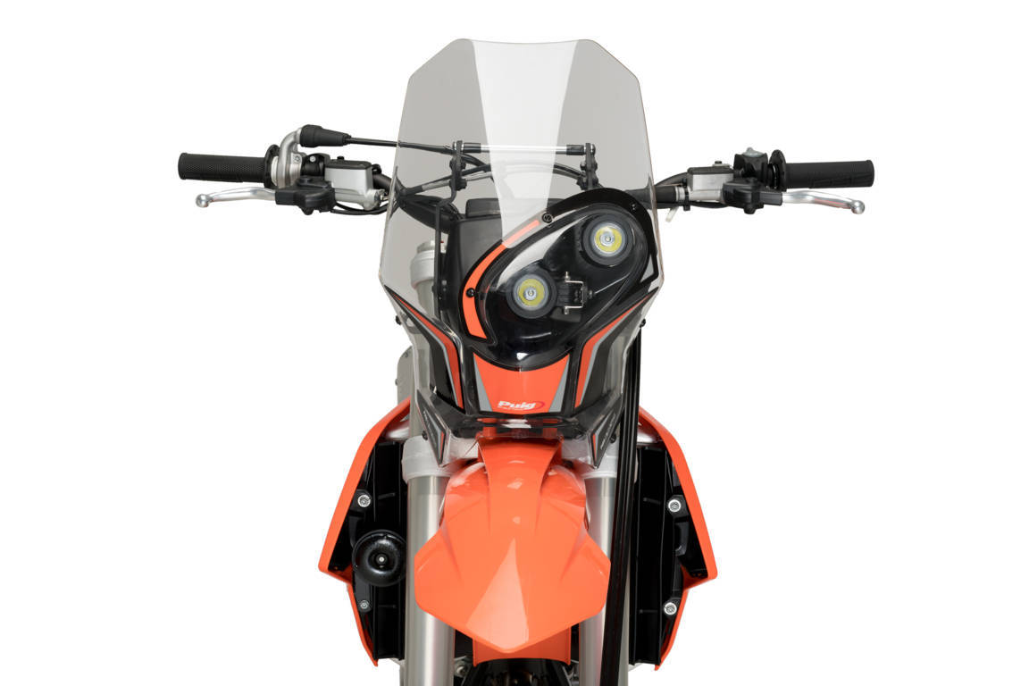 Puig Rally Semifairing | Clear | KTM 350 EXC-F 2005>2023-Screens-Pyramid Motorcycle Accessories