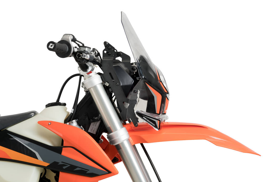 Puig Rally Semifairing | Clear | KTM 350 EXC-F 2005>2023-Screens-Pyramid Motorcycle Accessories
