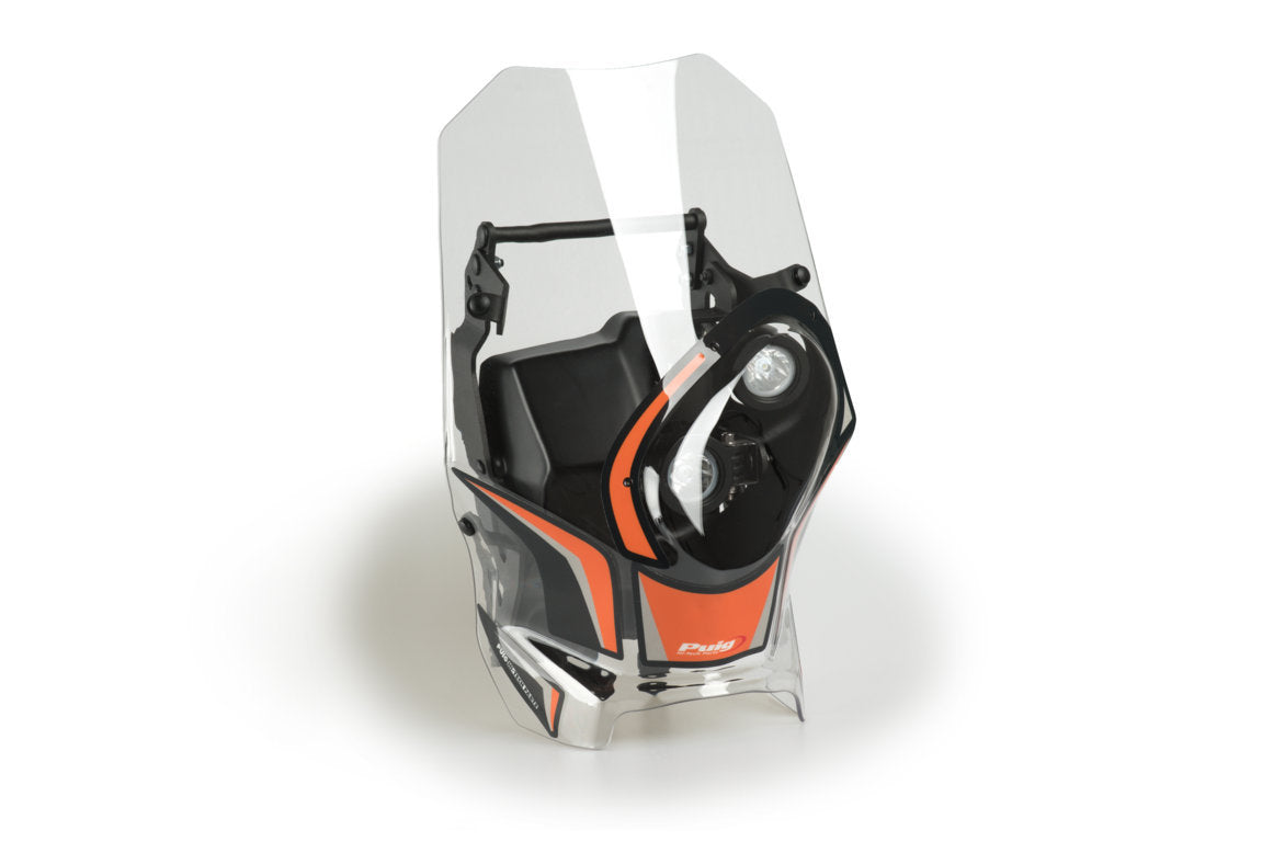 Puig Rally Semifairing | Clear | KTM 350 EXC-F 2005>2023-Screens-Pyramid Motorcycle Accessories