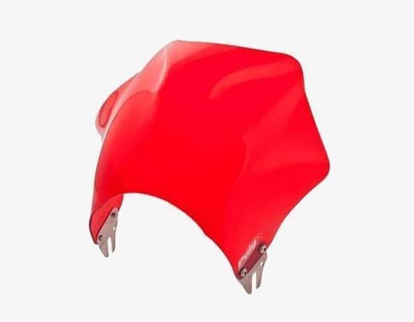Puig Raptor Screen | Red | Triumph Bonneville T100 2002>2019-M0013R-Screens-Pyramid Motorcycle Accessories