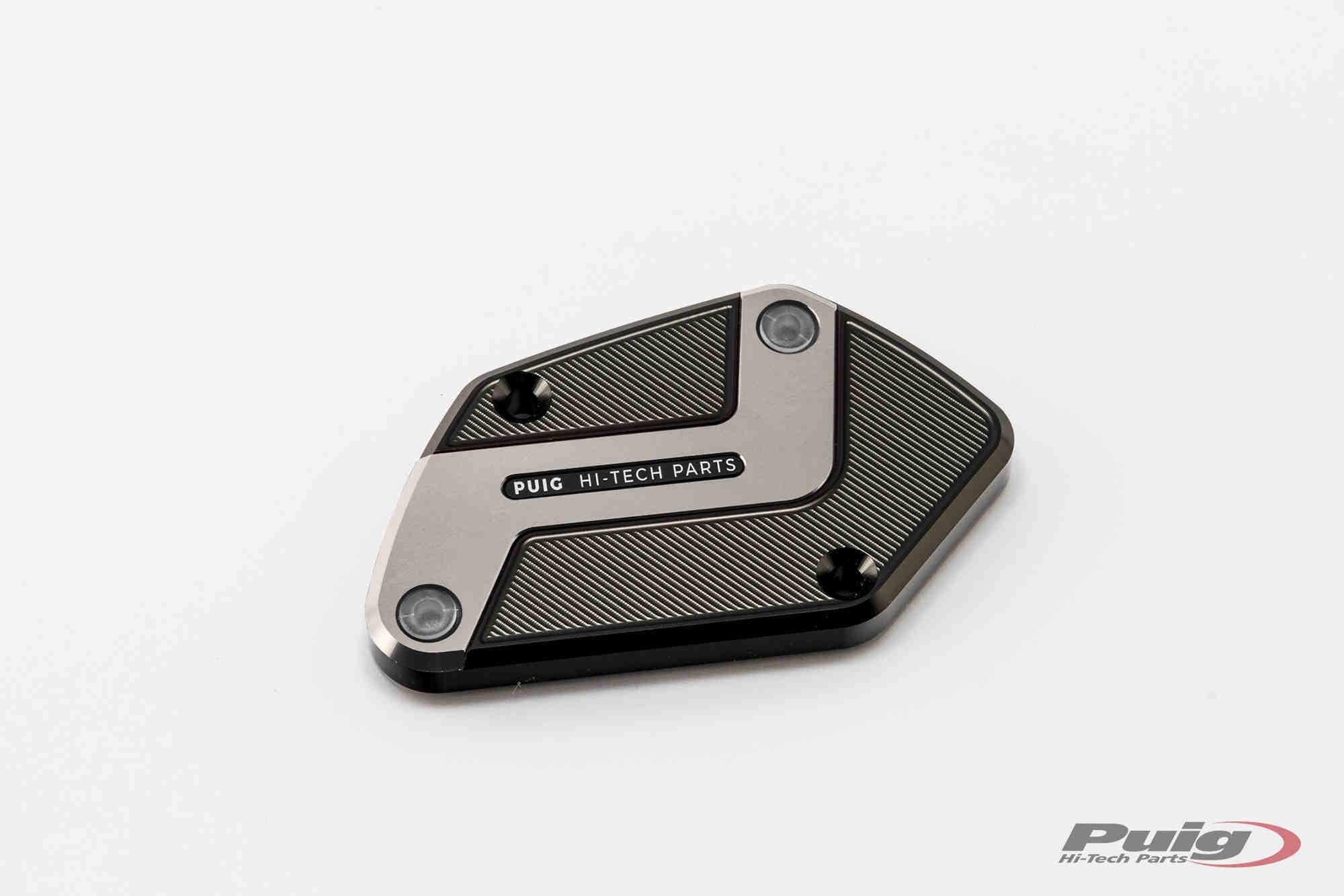 Puig Rear Brake Fluid Reservoir Cover | Silver | BMW R 1250 GS Adventure 2018>2024-Reservoir Covers-Pyramid Motorcycle Accessories