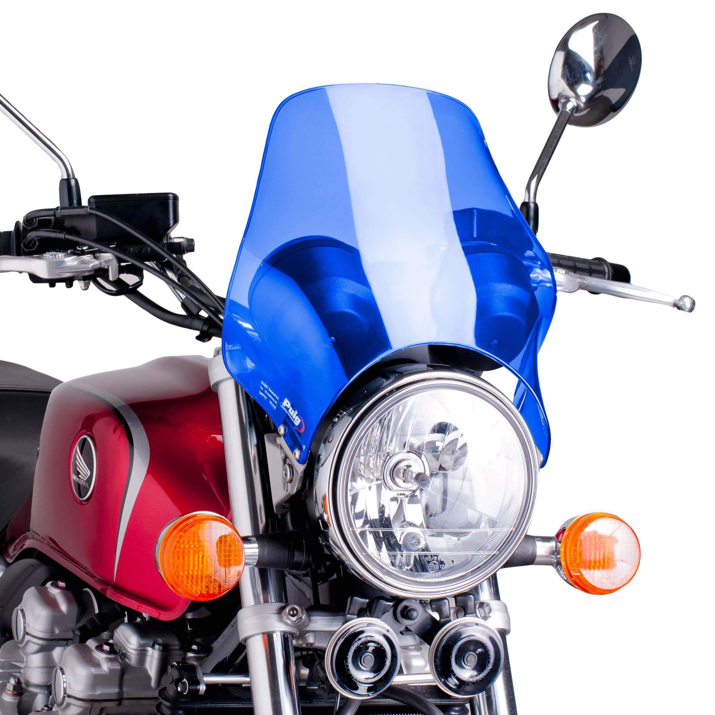 Puig Screen | Blue | Yamaha XJR 1300 1999>2013-M0869A-Screens-Pyramid Motorcycle Accessories