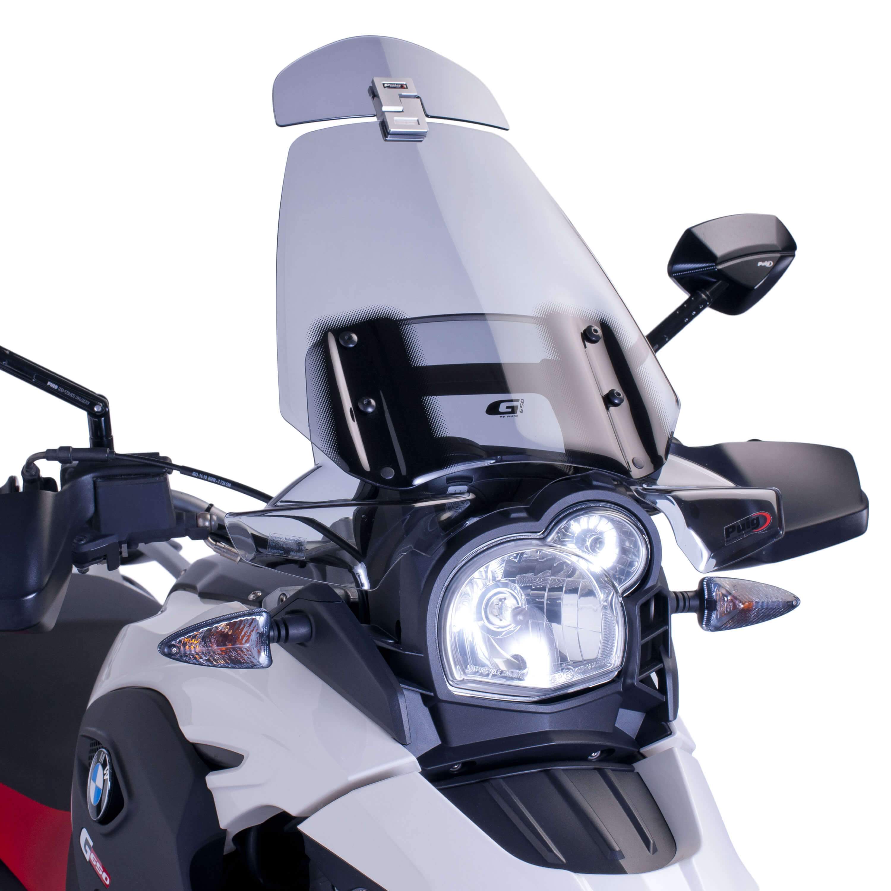 Puig Screen Deflector - Clip On (186x79mm) | Light Smoke-M4639H-Screen Deflectors-Pyramid Motorcycle Accessories