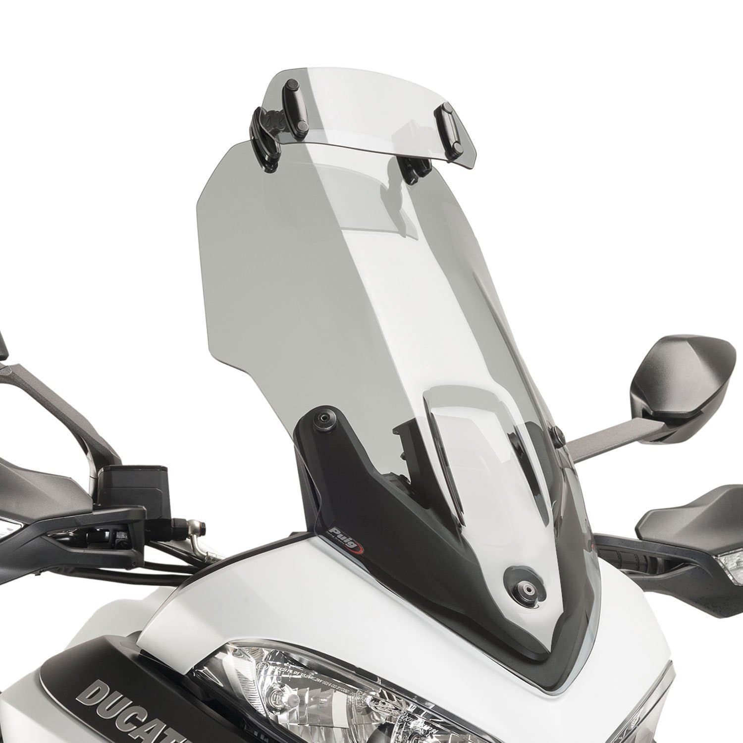 Puig Screen Deflector - Clip On (230x90mm) | Light Smoke-M6319H-Screen Deflectors-Pyramid Motorcycle Accessories