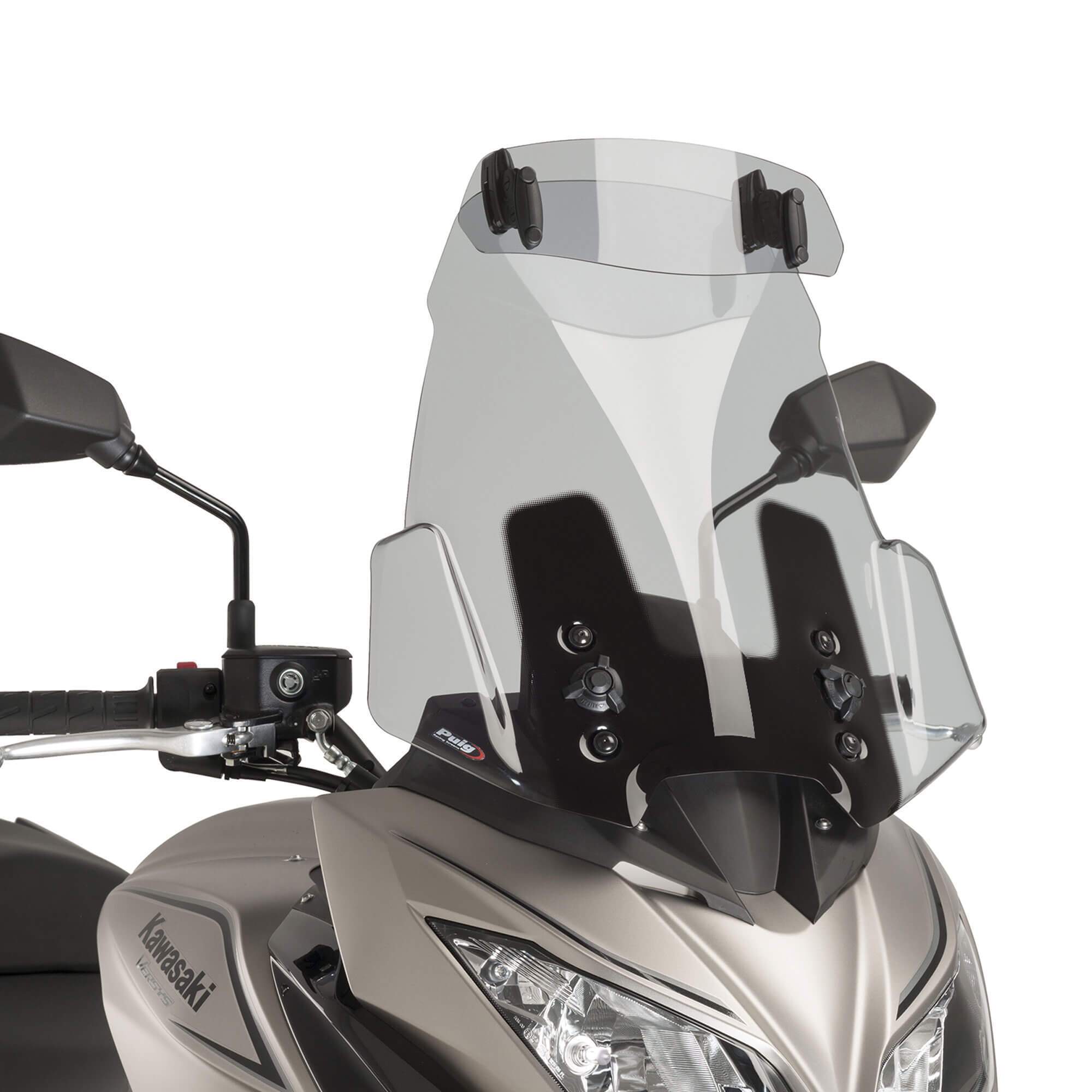 Puig Screen Deflector - Clip On (277x100mm) | Light Smoke-M6320H-Screen Deflectors-Pyramid Motorcycle Accessories