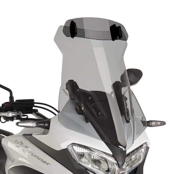 Puig Screen Deflector - Clip On (325x102mm) | Dark Smoke | Yamaha Tracer 900 2018>2020-Screen Deflectors-Pyramid Motorcycle Accessories