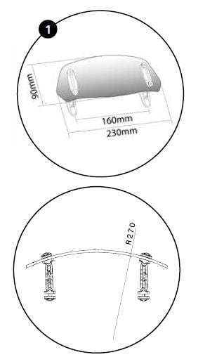 Puig Screen Deflector - Drill Fit (230x90mm) | Light Smoke-M6007H-Screen Deflectors-Pyramid Motorcycle Accessories