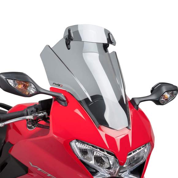 Puig Screen Deflector - Drill Fit (230x90mm) | Light Smoke | Yamaha Tracer 900 2018>2020-M6007H-Screen Deflectors-Pyramid Motorcycle Accessories