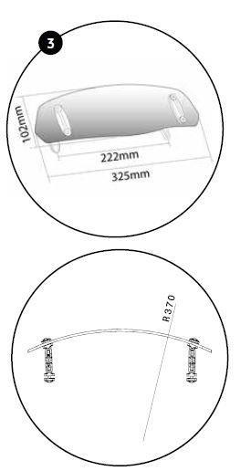 Puig Screen Deflector - Drill Fit (325x102mm) | Clear-M5853W-Screen Deflectors-Pyramid Motorcycle Accessories