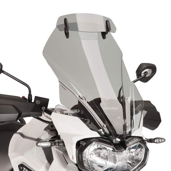 Puig Screen Deflector - Drill Fit (325x102mm) | Light Smoke | Yamaha Tracer 900 GT 2018>2020-M5853H-Screen Deflectors-Pyramid Motorcycle Accessories