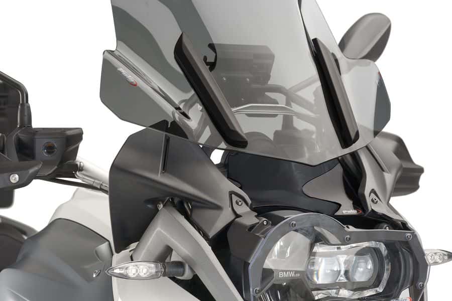 Puig Screen Deflector Infill | Dark Smoke | BMW R 1200 GS 2013>2018-Screen Deflectors-Pyramid Motorcycle Accessories