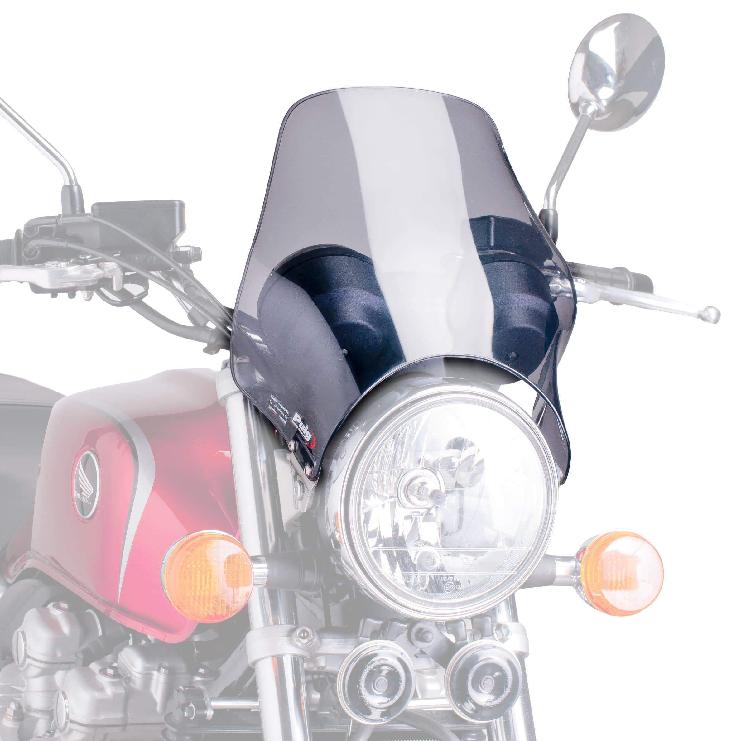 Puig Screen | Light Smoke | Honda VTR 250 1997>2008-Screens-Pyramid Motorcycle Accessories