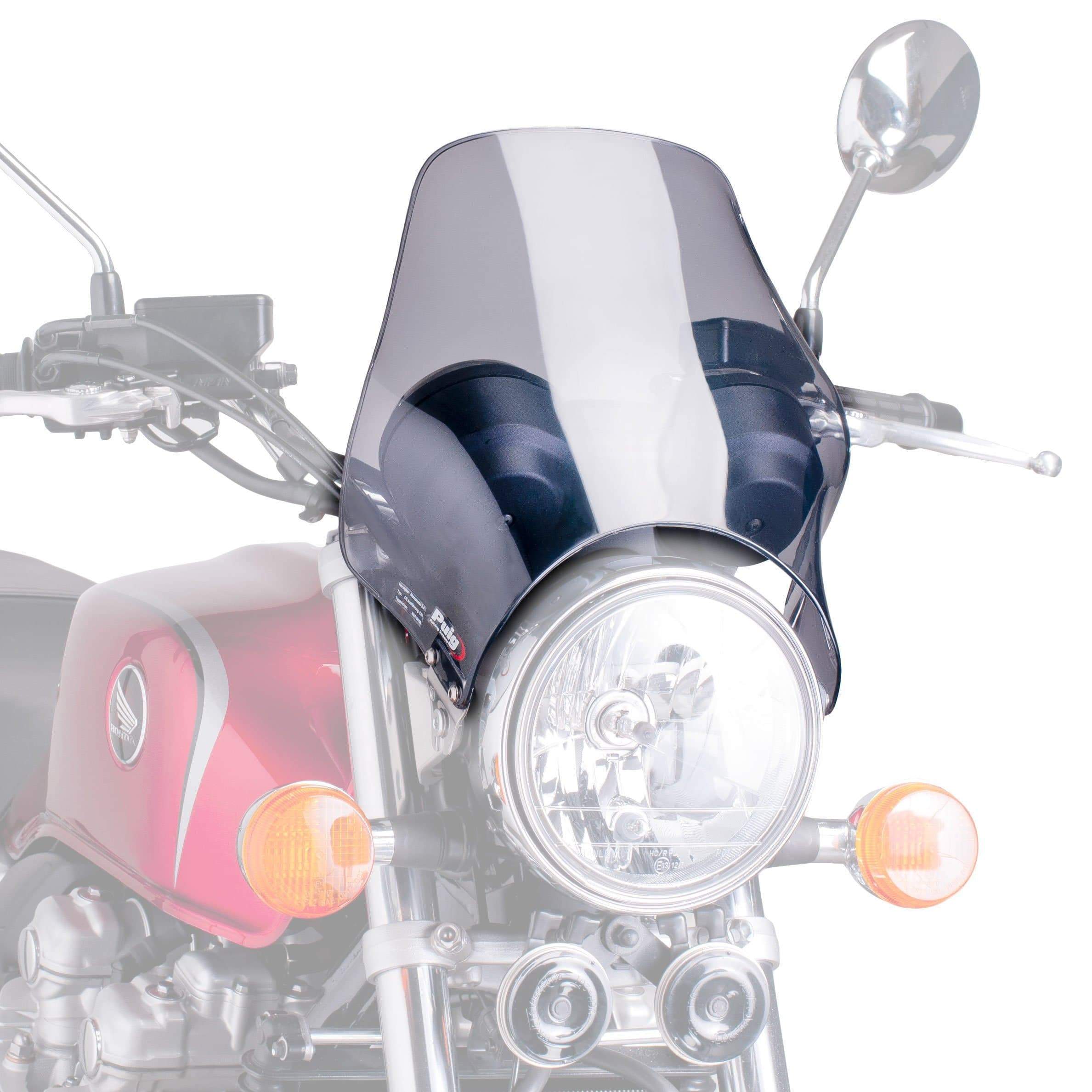 Puig Screen | Light Smoke | Kawasaki Zephyr 550 1991>1999-M0869H-Screens-Pyramid Motorcycle Accessories