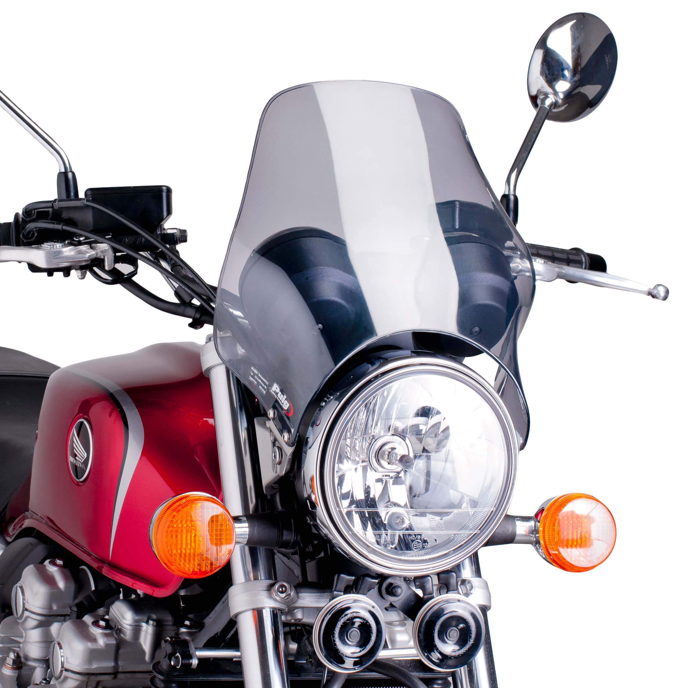 Puig Screen | Light Smoke | Yamaha YBR 125 2008>2016-M0869H-Screens-Pyramid Motorcycle Accessories