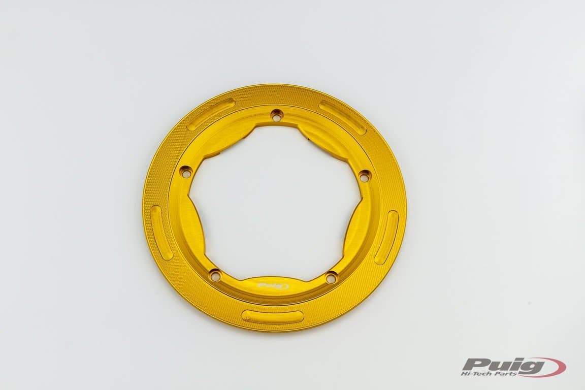 Puig Shaft Ring Trim | Gold | Yamaha TMAX 530 2017>2019-M9854O-Engine Covers-Pyramid Motorcycle Accessories