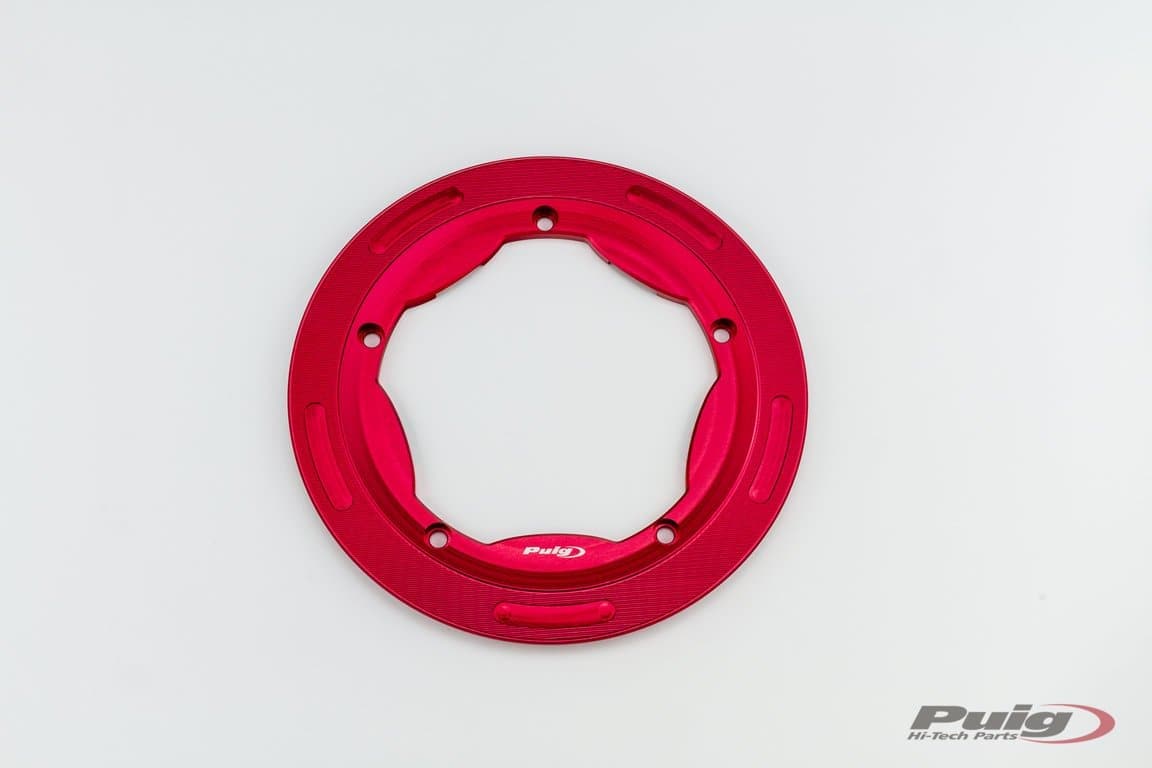 Puig Shaft Ring Trim | Red | Yamaha TMAX 530 2017>2019-M9854R-Engine Covers-Pyramid Motorcycle Accessories