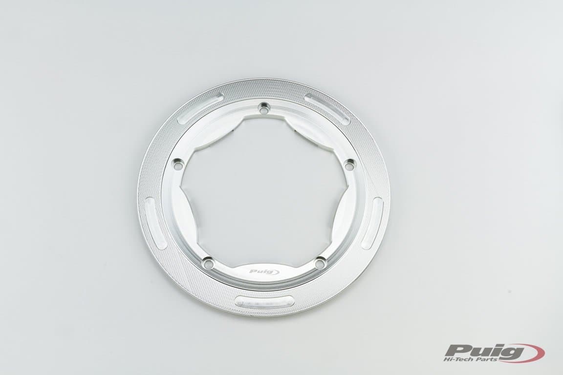 Puig Shaft Ring Trim | Silver | Yamaha TMAX 530 2017>2019-M9854P-Engine Covers-Pyramid Motorcycle Accessories