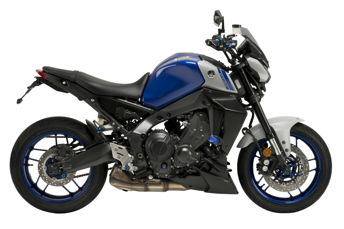 Puig Side Downforce Spoilers | Black | Yamaha MT-09 SP 2021>2023-Side Spoilers-Pyramid Motorcycle Accessories