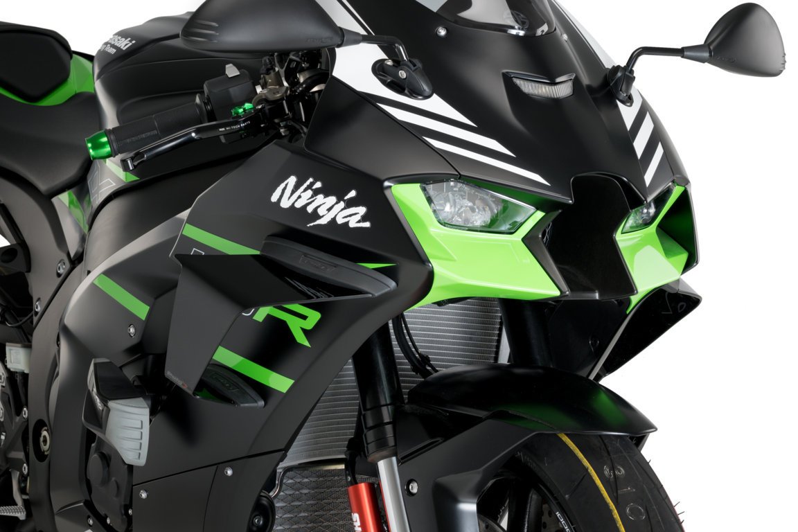 Puig Side Downforce Wings | Black | Kawasaki ZX10-R 2021>Current -  Shop name