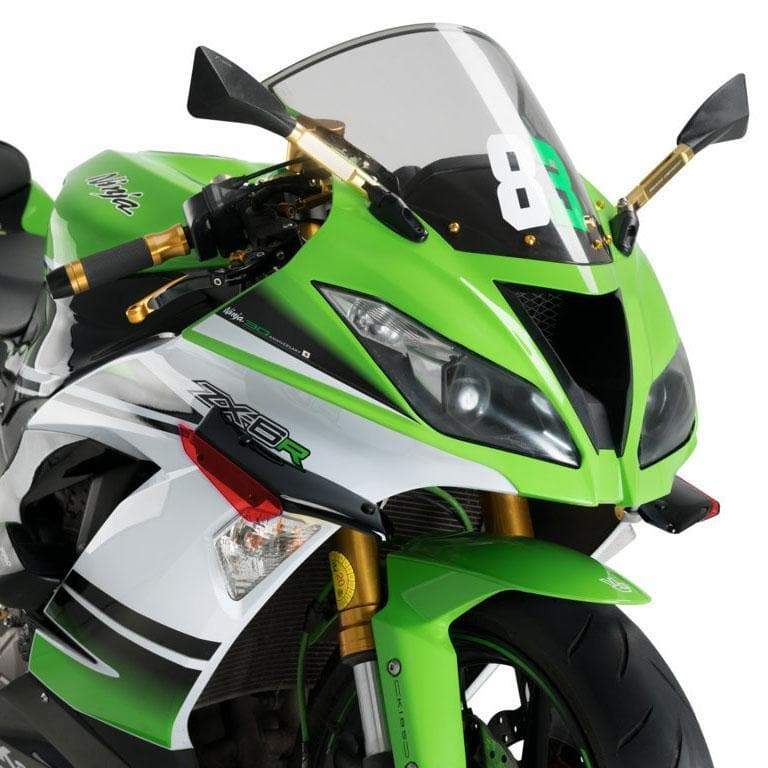 Puig Side Downforce Wings | Black/Red | Kawasaki Ninja ZX-6R 2018>2023 -  Shop name