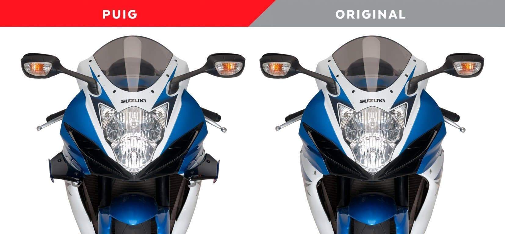Puig Side Downforce Wings | Black/Red | Suzuki GSX-R750 2011>2016 -  Shop name