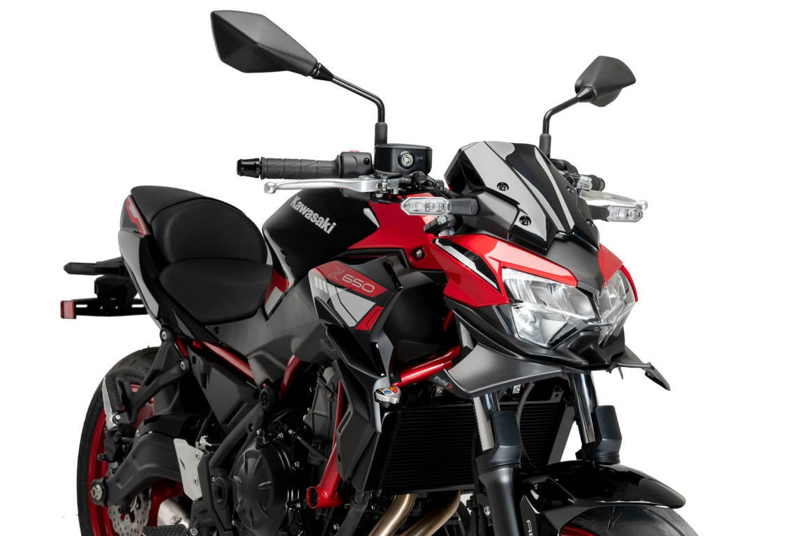 Puig Side Downforce Wings | Matte Black | Kawasaki Z650 2021>Current -  Shop name