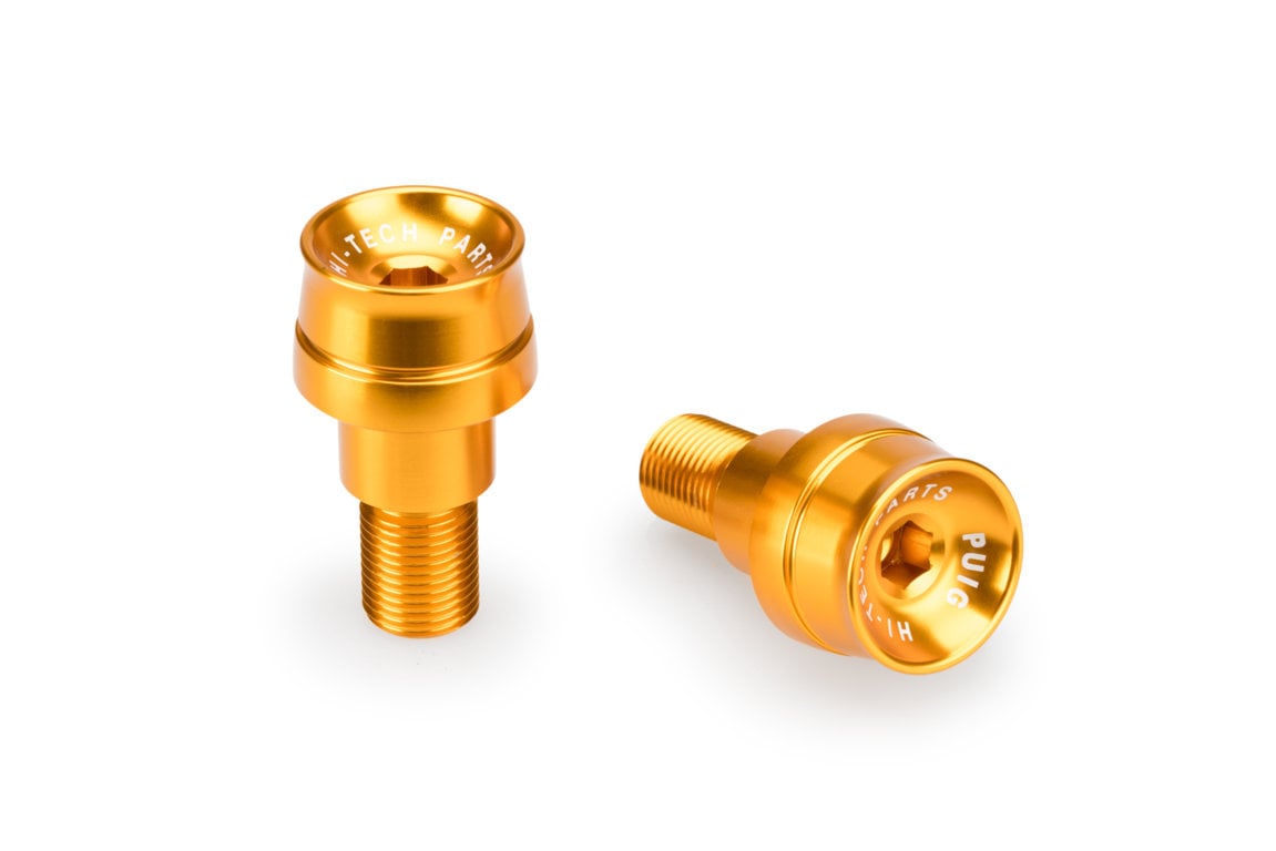 Puig Speed Bar Ends | Gold | Yamaha YZF-R125 2019>Current-Bar Ends-Pyramid Motorcycle Accessories