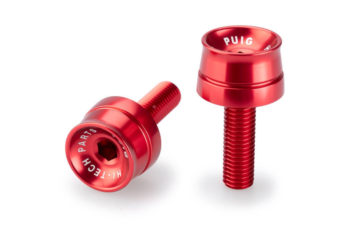Puig Speed Bar Ends | Red | BMW S 1000 RR 2009>2018-Bar Ends-Pyramid Motorcycle Accessories