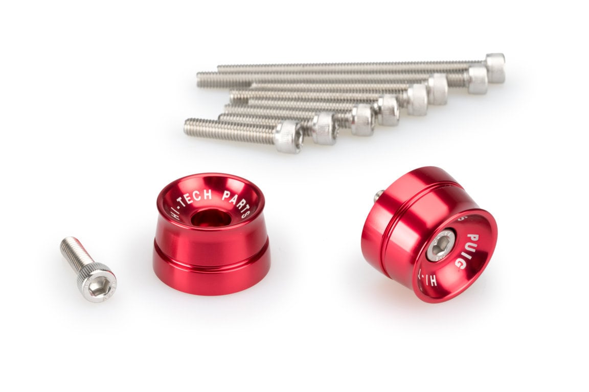 Puig Speed Bar Ends | Red | Suzuki GSX-R125 2017>Current-Bar Ends-Pyramid Motorcycle Accessories
