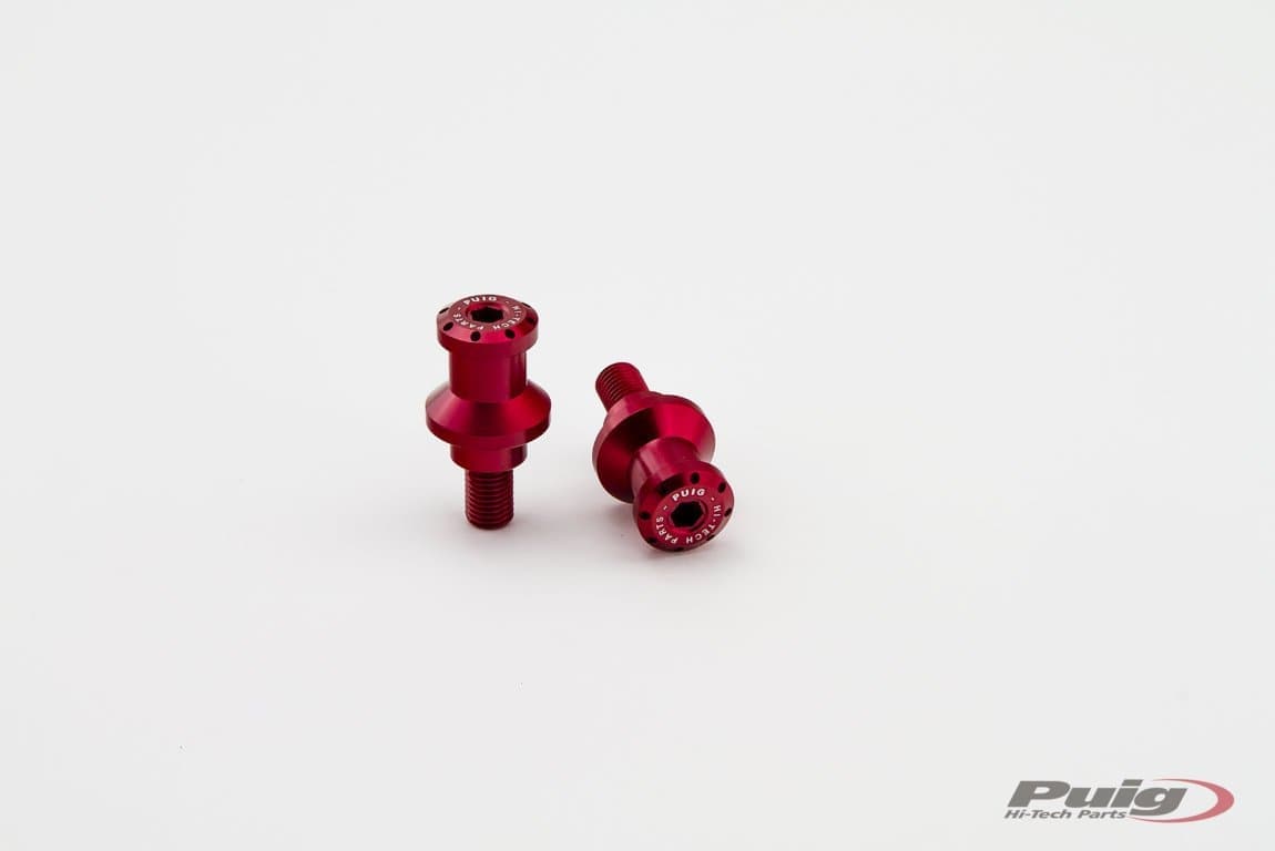 Puig Spool Sliders | Red | Kawasaki Ninja 125 2019>Current-M5924R-Spool Sliders-Pyramid Plastics