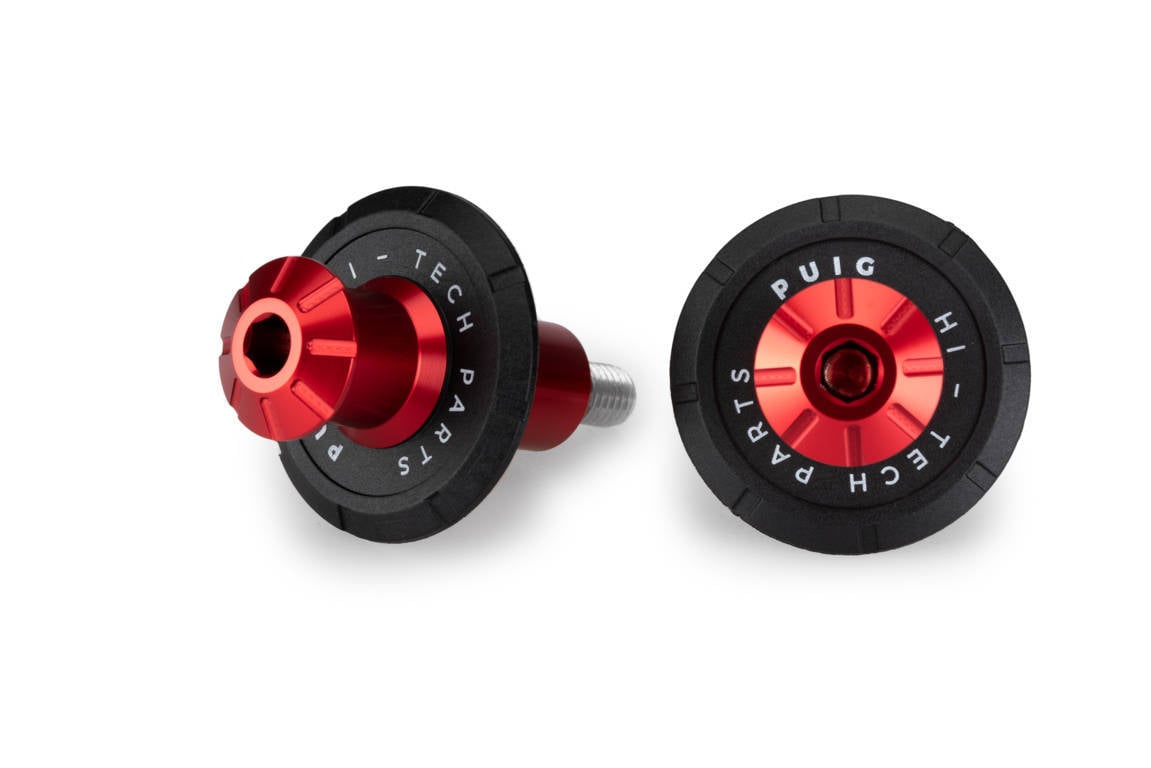 Puig Spool Sliders | Red | Triumph Tiger 900/850 2020>Current-M21608R-Spool Sliders-Pyramid Motorcycle Accessories