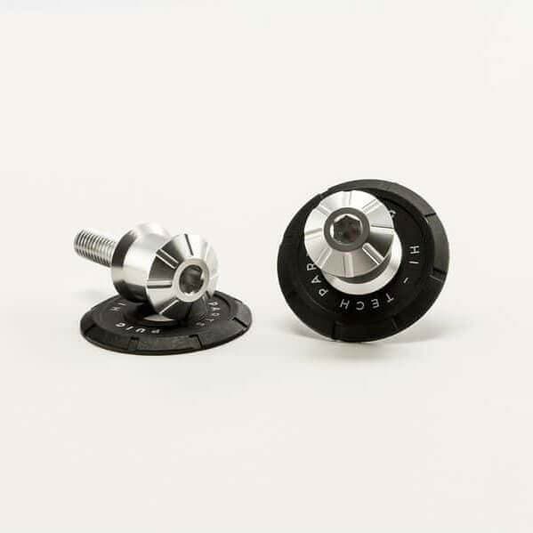 Puig Spool Sliders | Silver | Triumph Tiger 1050 Sport 2014>Current-M9259P-Spool Sliders-Pyramid Motorcycle Accessories