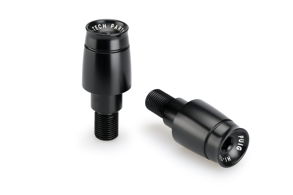 Puig Sport Bar Ends | Black | Yamaha TMAX 530 2015>2016-Bar Ends-Pyramid Motorcycle Accessories