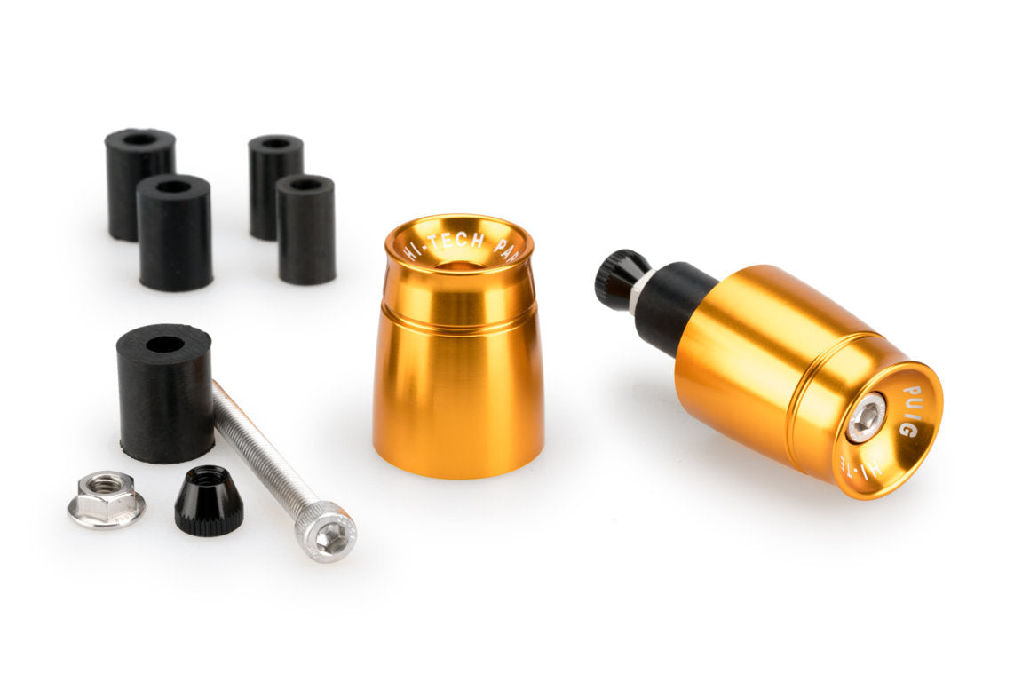 Puig Sport Bar Ends | Gold-M21011O-Bar Ends-Pyramid Motorcycle Accessories