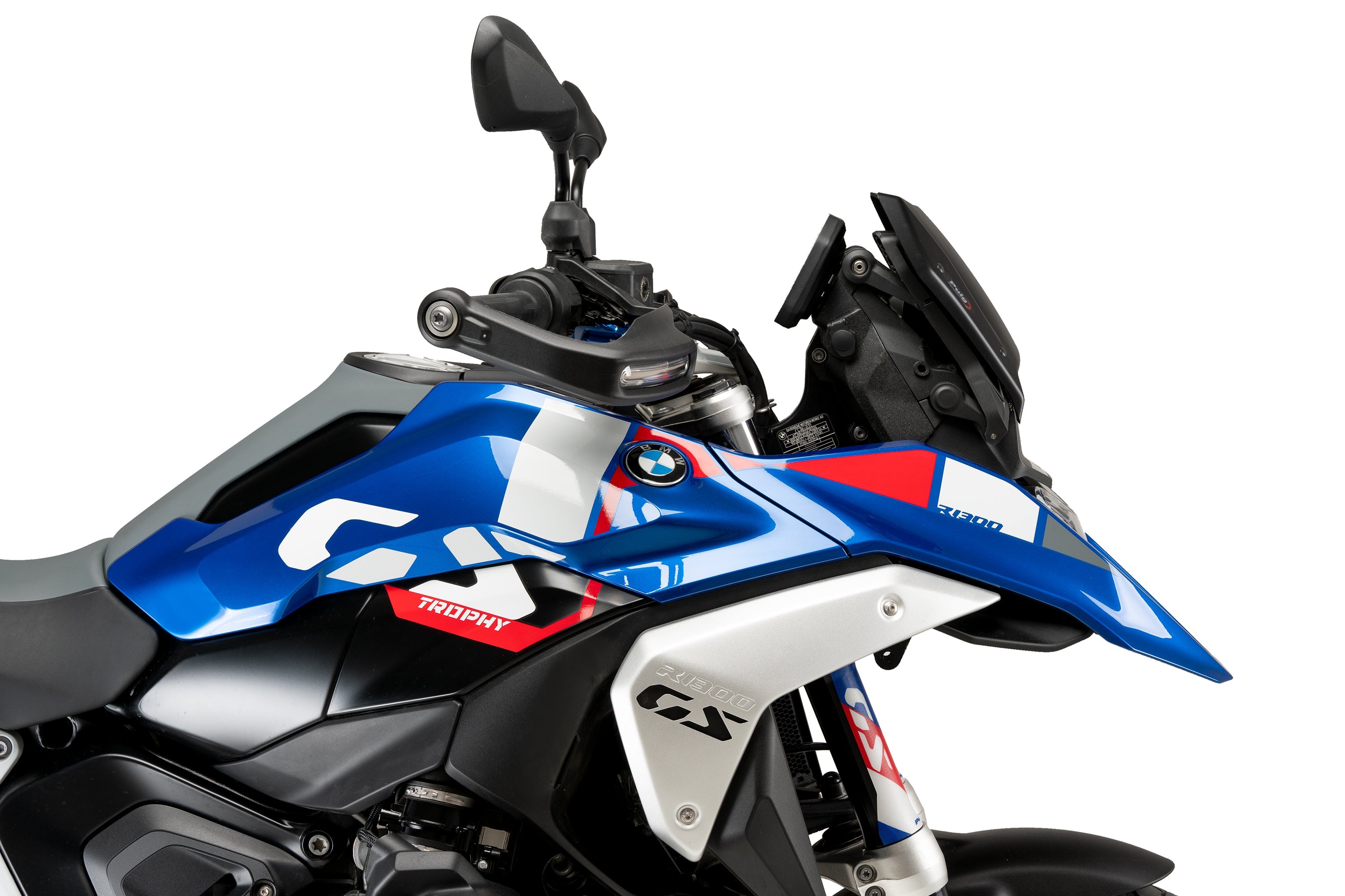 Puig Sport Plus Screen | Matte Black (Opaque) | BMW R 1300 GS with Radar 2023>Current-Screens-Pyramid Motorcycle Accessories