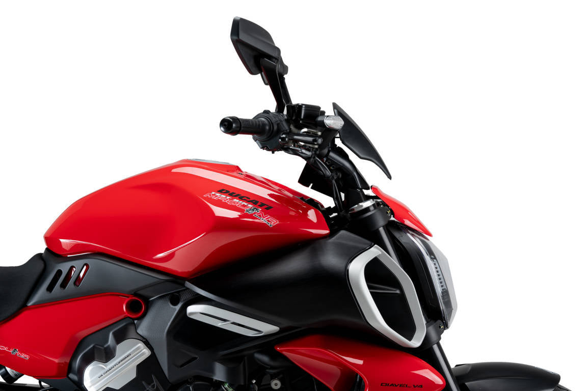 Puig Sport Plus Screen | Matte Black (Opaque) | Ducati Diavel V4 2024>Current -  Shop name