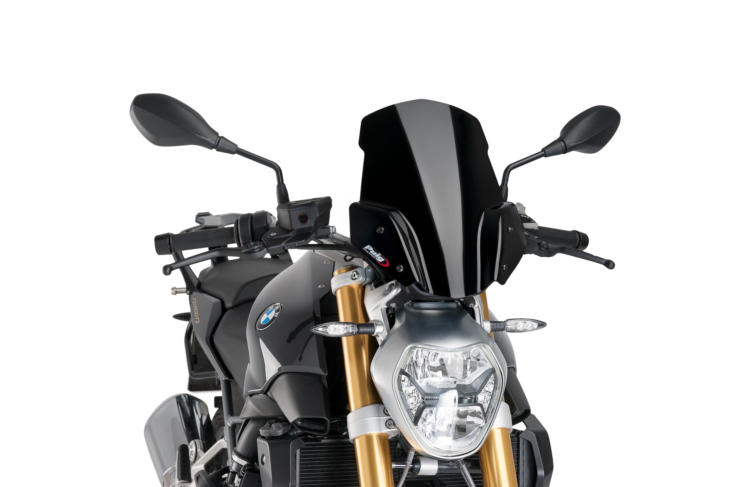 Puig Sport Screen (2) | Black (Opaque) | BMW R 1200 R 2015>2018 -  Shop name