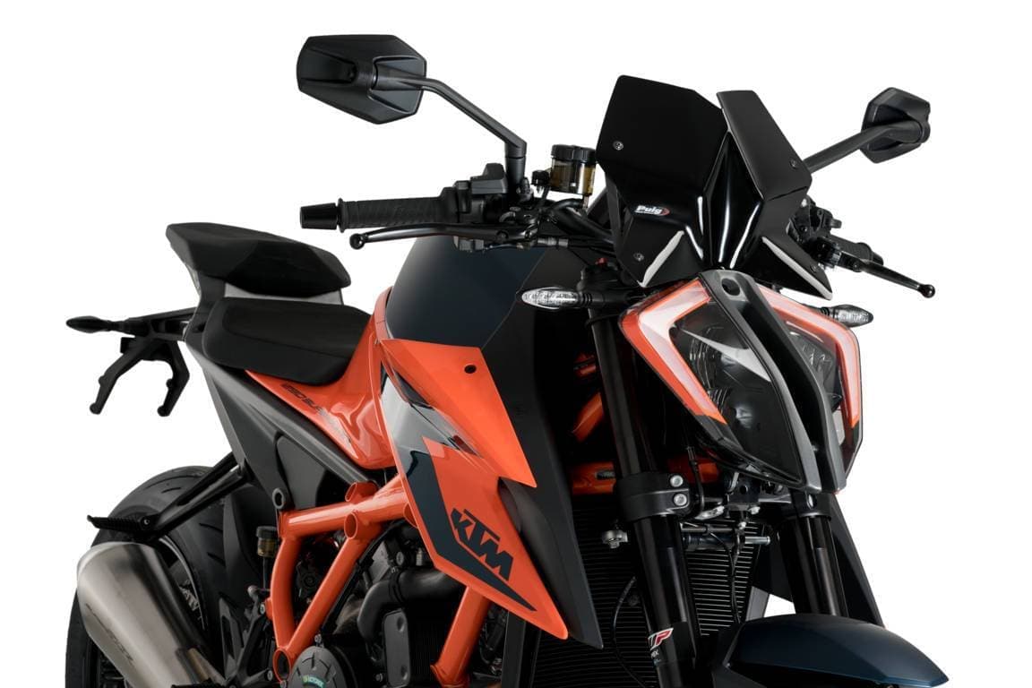 Puig Sport Screen | Black | KTM 1290 Superduke R 2020>Current-M20425N-Screens-Pyramid Motorcycle Accessories