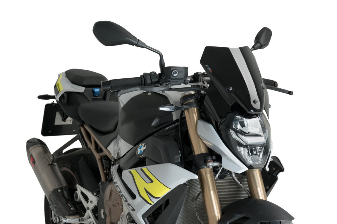 Puig Sport Screen | Black (Opaque) | BMW S 1000 R 2021>2024 -   Pyramid Motorcycle Accessories