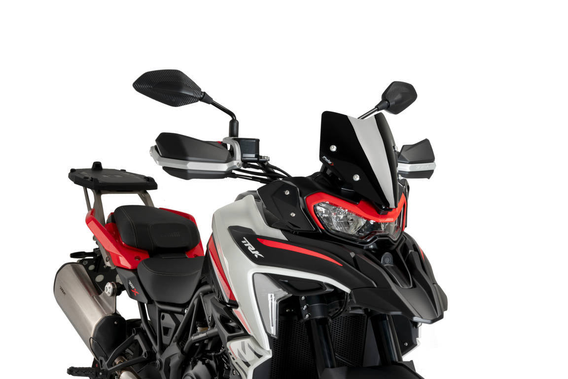 Puig Sport Screen | Black (Opaque) | Benelli TRK 702/702X 2023>Current-M21753N-Screens-Pyramid Motorcycle Accessories