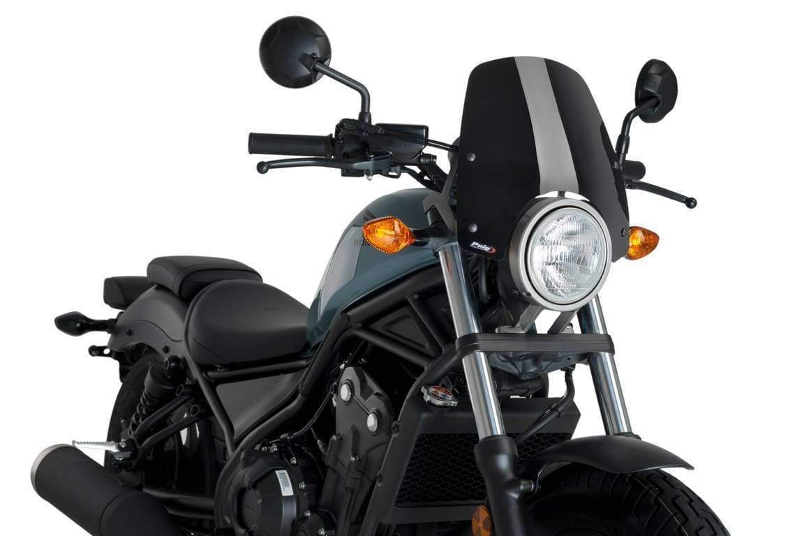 Puig Sport Screen | Black (Opaque) | Honda CMX 500 Rebel S 2020>2022 -  Shop name