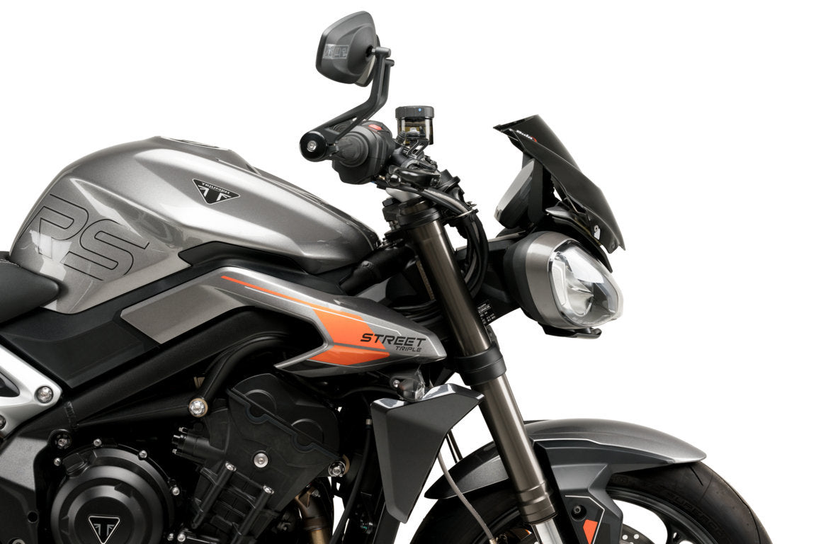 Puig Sport Screen | Black (Opaque) | Triumph Street Triple 765 R/RS 20