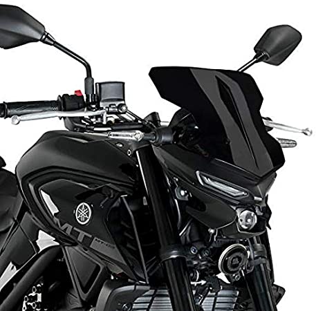 Puig Sport Screen | Black (Opaque) | Yamaha MT-03 2020>Current-Screens-Pyramid Motorcycle Accessories