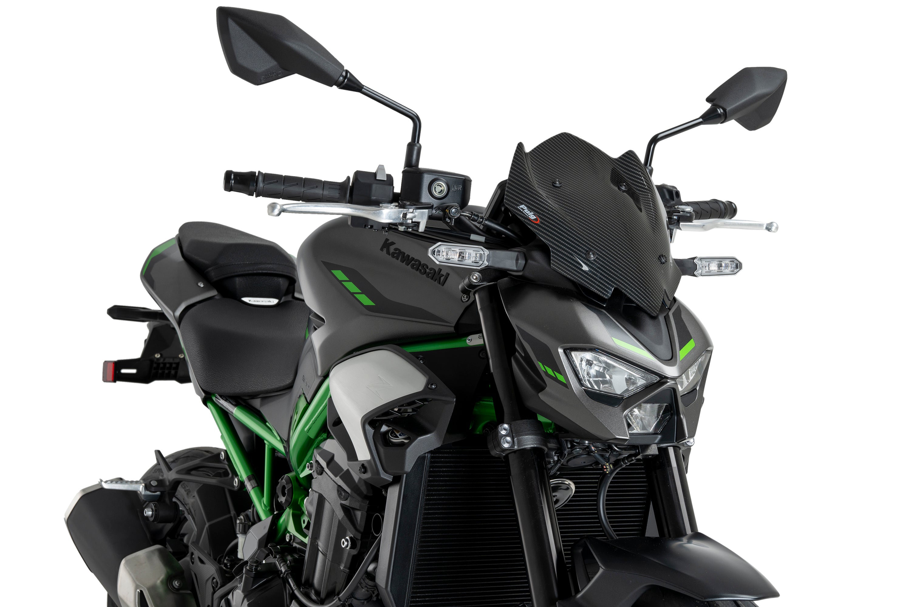 Puig Sport Screen | Carbon Look | Kawasaki Z 900/SE 2025>Current-Screens-Pyramid Motorcycle Accessories